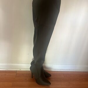 Thigh High Boots -Olive